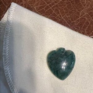 Jade heart pendant vintage from china
